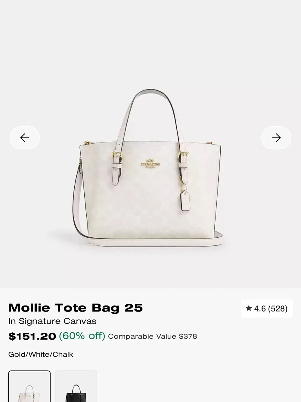 Coach Signature Pebbled Leather Satchel in Chalk White